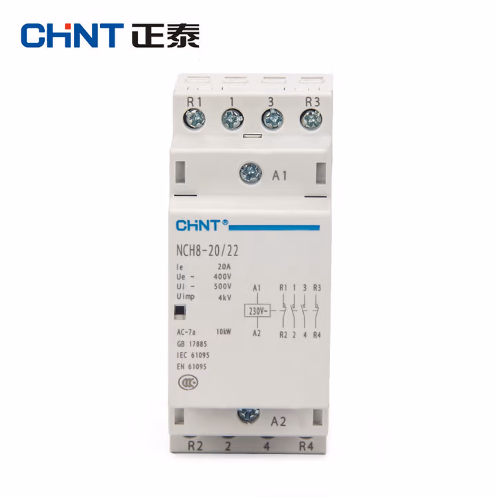 正泰（CHNT） 正泰家用交流接触器NCH8-20/22 220V导轨式2常开4