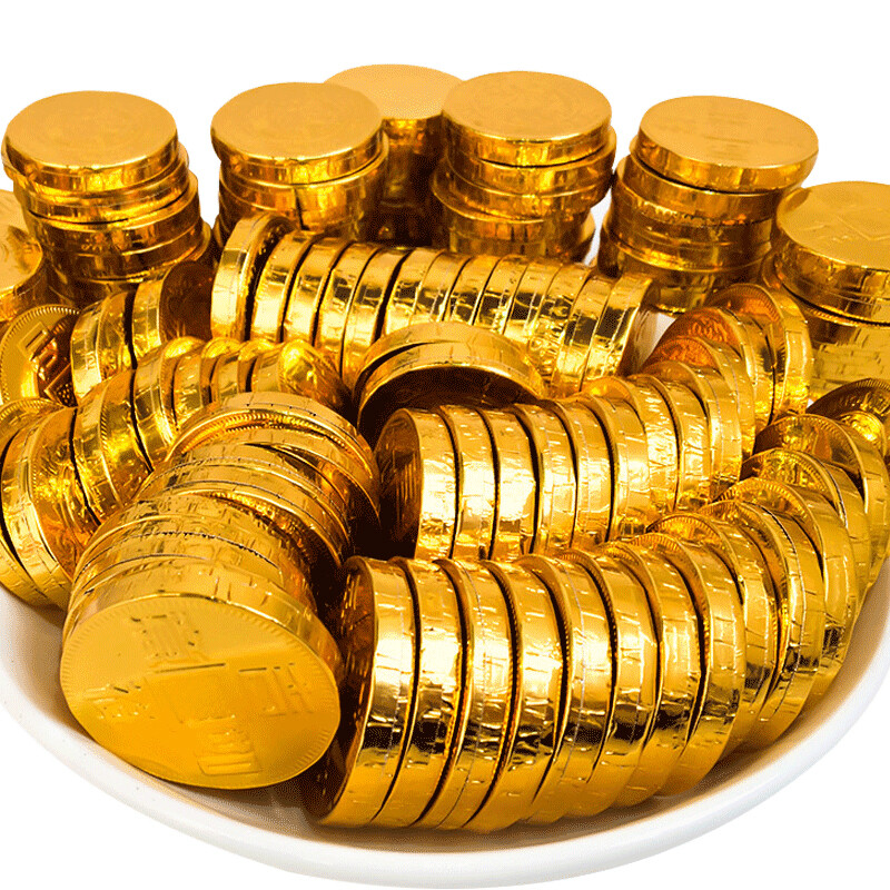 徐福记金币巧克力500g散装奇欧比糖果批发结婚喜糖新年年货零食