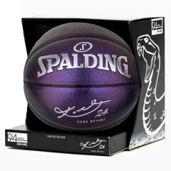 斯伯丁（SPALDING） 斯伯丁篮球位置球系列PU皮水泥地耐磨室内室外通用7号比赛训练lq 76-638Y(科比典藏24K紫色珠光)黑曼巴礼盒 7号标准球