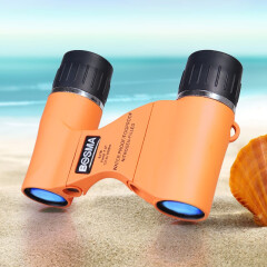 博冠（BOSMA） 博冠双筒望远镜高倍高清微光夜视观鸟观景成人冲浪便携学生防水 冲浪6x18橙色 .