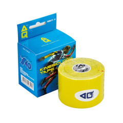 AQ 美国肌肉贴防肌肉拉伤肌能贴布篮球网球肌效贴运动胶带绷带 黄色盒装9611XY 均码