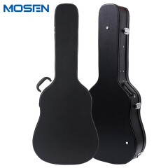 莫森（MOSEN）MS-41H民谣吉他琴盒40寸41寸吉它皮革箱包 手提式防水防震琴箱 木质吉他箱专业款