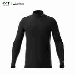 Taylormade泰勒梅高尔夫服装男士运动舒适长袖T恤上衣POLO衫2023新款 N94991黑色 M