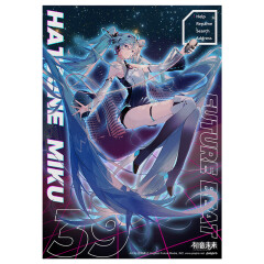 初音未来周边3D立体大海报二次元vocaloid/V家动漫学生宿舍墙纸装饰 初音未来机系列3D光栅海报 A3(42 x29.7cm)