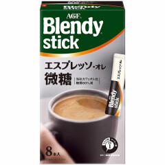AGF 日本原装进口  Blendy布兰迪 意式特浓香醇浓郁拿铁 8条装 三合一咖啡冲饮饮料