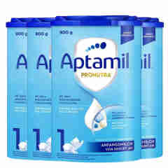 爱他美（Aptamil）德国原装进口爱他美Aptamil 婴幼儿奶粉 1段四罐装保质期25年6月后