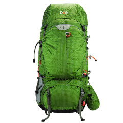 DOiTe多伊特户外登山包爬山徒步透气舒适背负系统露营旅行双肩包65L 绿色 62L