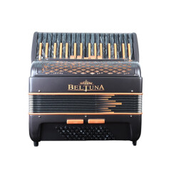 BELTUNA意大利手风琴贝尔杜纳工作室系列Studio原装进口18mm键盘34键60BS 60贝司 黑色