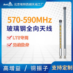 570-590MHz移动视讯LTE专网通信遥感遥测580MHz玻璃钢全向天线 N公头（不带夹具） 3dBi-43cm