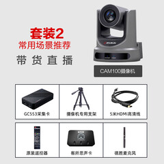 圆刚（AVerMedia） CAM100直播摄像头 抖音直播设备全套 外贸直播带货会议访谈专业直播间 套装二带货直播-GC553+摄像头+支架