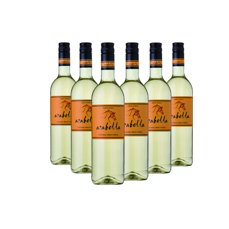 南非进口酒 艾拉贝拉（Arabella）甜白葡萄酒750ml*6瓶整箱