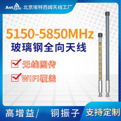 5150-5850MHz玻璃钢全向天线室外wifi覆盖传输基站ap无线工程5.8G 灰管-6dBi(33cm) N公头(不带夹具)