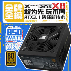 长城（Great Wall）额定850W X8金牌全模电脑电源（ATX3.1/原生PCIe5.1接口/漏电监测/单路12V/自动启停/支持5060TI）