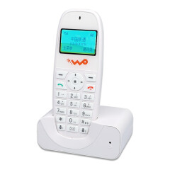 金顺迪 JSD077 插卡电话机 无线固话2G移动联通3G/4G加密卡固话卡小型座机 亮白色(联通)
