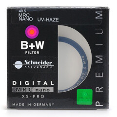 B+W uv镜 滤镜 40.5mm UV镜 MRC NANO XS-PRO 超薄多层纳米镀膜UV镜 保护镜
