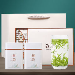 御溪山绿茶白茶2024年新茶茶叶浙江特产明前白茶高山浓香型礼盒 白茶木质礼盒装 250g * 1盒