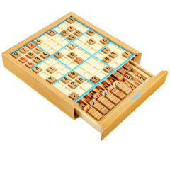 三格田（SANGTY）数独游戏棋多功能棋盘多合一4\6\9九宫格智力玩具桌面游戏木制 榉木数独（品质版）420关训练