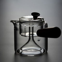 三界 耐高温玻璃茶壶蒸煮茶壶电陶炉茶具茶水分离泡茶壶煮茶器侧把壶 侧把蒸汽壶