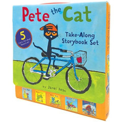 英文原版绘本 Pete the Cat Take Along Storybook 皮特猫故事绘本5本