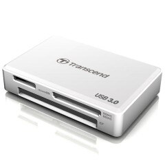 创见（Transcend）USB 3.0 RDF8 多功能读卡器（白色）