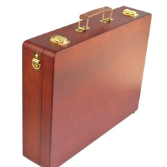 丰丰 欧式复古上色新西兰松木手提画箱 便携油画颜料工具箱