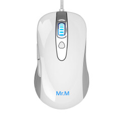 海尔（Haier）M-G100 有线鼠标  白色