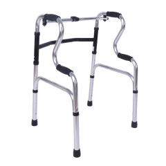 展浩 铝合金助行器 加厚多功能两段式助步器 老年人康复锻炼助力器 可折叠四脚助行器 铝合金款