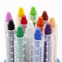 晨光（M&G） 六角油画棒蜡笔绘画笔儿童旋转油画棒12色蜡笔绘棒炫彩棒 经典款90068 旋转型  12色