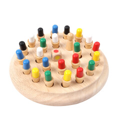 三格田（SANGTY）儿童棋记忆力专注力训练亲子互动棋类智力玩具逻辑思维游戏宝宝 187颜色记忆棋