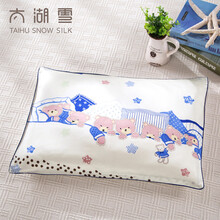 太湖雪 儿童家纺 儿童蚕丝枕芯 真丝面料 蚕丝填充 宝宝春夏枕头床品 晚安宝贝 35*50cm