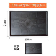 ~加厚宠物笼子不锈钢狗笼子塑料接尿盘托盘狗狗笼底盘尿屎粪便托盘。 优88X57X3cm 黑色