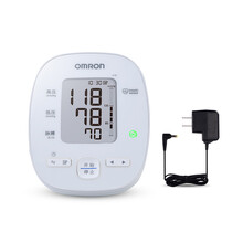 欧姆龙（OMRON）智能蓝牙款电子血压计U18血压仪家用上臂式量血压仪器 血压计U18+电源