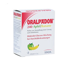 【JD物流】Oralpaedon德国电解质水Stada 240婴幼儿童宝宝发热运动夏季出行 补充体能 2盒装 香蕉味10包X5.2g/盒 德国直邮原装进口