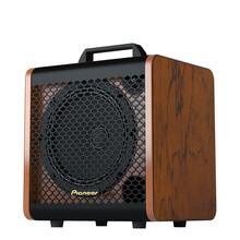 先锋（Pioneer）8英寸音响户外演出音箱K歌带无线话筒广场舞蓝牙便携式带声卡室内户外K歌演绎 原木色