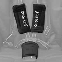 COOLKIDS婴儿推车肩垫超柔保护套装BH5 黑色