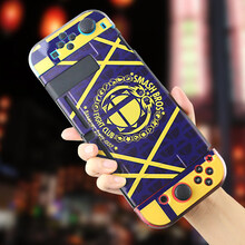 switch保护套硅胶 任天堂Switch保护套收纳包盒NS配件套装保护壳硬彩绘外壳 新升级彩绘壳【大乱斗纪念版】带钢化膜+摇杆帽+游戏