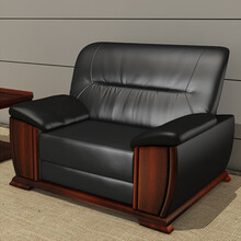 洛克菲勒办公沙发现代简约商务会客沙发办公室沙发单人位