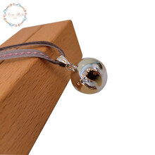 法国novabola孕妇安抚胎教铃铛进口胎教铃铛孕妇用品轻奢项链礼物孕妈饰品发顺丰 波拉系列  脚印款  (18k金+925银珠)