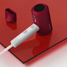 超人（SID）电吹风家用大功率吹风筒旅行负离子吹风机冷热风理发店发廊RD72030 经典红升级功率+负离子