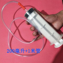 350ml鼻饲针筒大容量喂食灌注器灌肠加墨水抽油宠物200ml塑料针管 200毫升+管