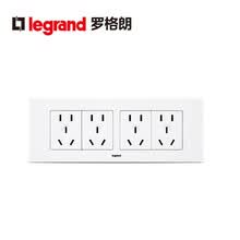 罗格朗（LEGRAND）118型插座尚超风系列暗装插排 白色二十孔插座