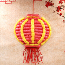 艺趣幼儿园手工材料diy儿童手工制作DiY创意玉米粒粘贴画六一儿童节圣诞节新年元旦春节益智玩具 灯笼