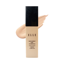 ELLE轻雾遮瑕粉底液隐匿毛孔控油不易脱妆轻薄哑光雾感美肌6.5g迷你装 W01象牙色