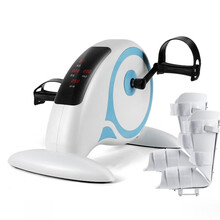 暖风情 电动康复训练器材老人偏瘫中风卧床家用腿部康复脚踏车智能电动康复机手脚上下肢脚踏车 智能康复机阻力可调【手套+防滑垫+腿部护具】