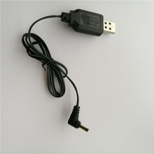 通用玩具遥控车船枪充电电池组USB充电线充电器3.6V4.8V6V7.2vsm USB充电线3.5毫米圆孔4.8V
