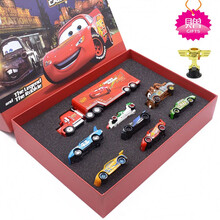 赛车总动员合金小汽车模型玩具礼盒套装 闪电麦坤儿童男孩生日礼物 8款主角小车礼盒（送奖杯）