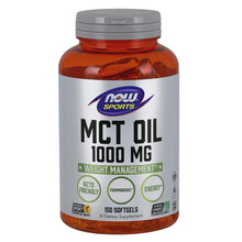 Now Foods 诺奥 MCT Oil 中链甘油三酸酯油软胶囊 1000mg 150粒