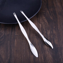 剥螃蟹吃蟹工具304不锈钢蟹八件蟹钳蟹夹蟹针海鲜剪吃大闸蟹螃蟹 2只蟹挑