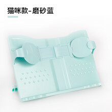 桌面谱架便携式琴谱架子台式歌谱电钢琴书架吉他乐谱架家用小古琴曲谱阅读架ipad平板 猫咪款-索非蓝