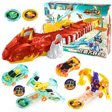 奥迪双钻 爆裂飞车3代2星能觉醒儿童玩具变形车机器人套装暴烈 龙腾飞跃套装